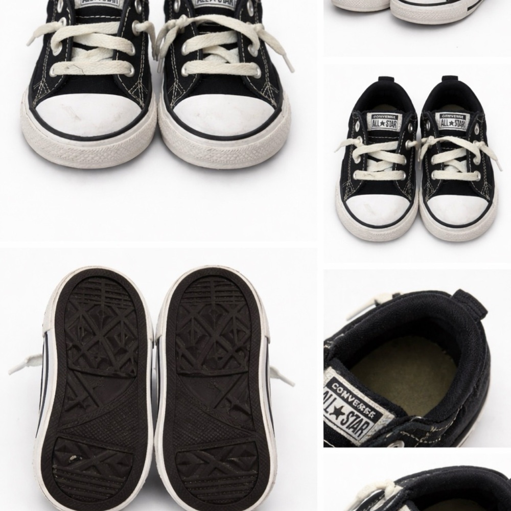 Converse Kids Black and White Sneakers